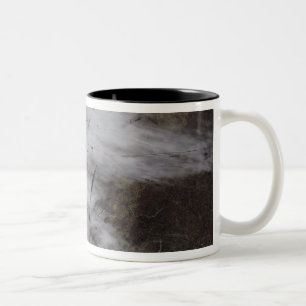 Flugzeugableitungsspuren Zweifarbige Tasse