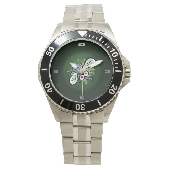 Flugzeugabsturz Armbanduhr (Vorderseite)