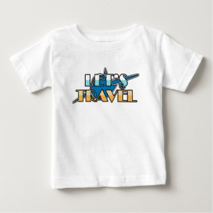 Flugzeugdesign für Lasst Uns Reisen Baby T-shirt