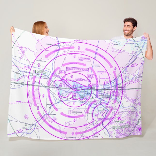 Flugzeugdiagrammdecke Fleecedecke (Beispiel)