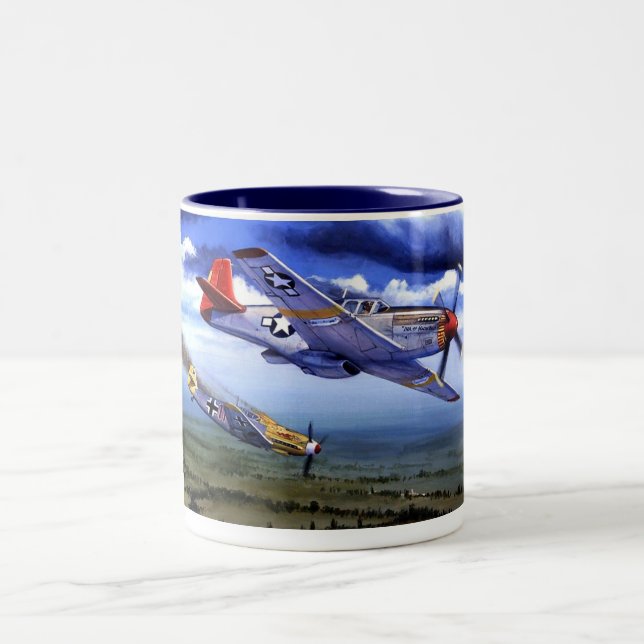 FLUGZEUGE 1 ZWEIFARBIGE TASSE (Mittel)