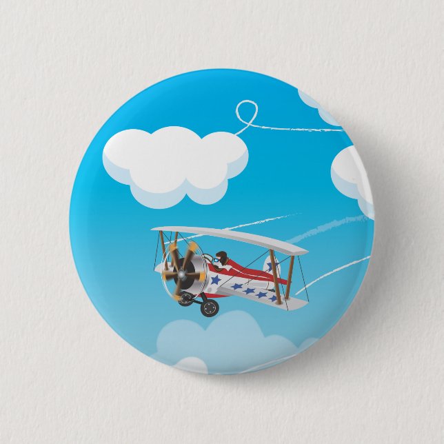 Flugzeuge Button (Vorderseite)