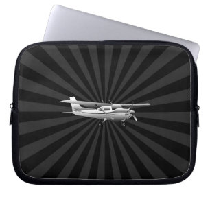Flugzeuge Cessna Silhouette Flug Schwarzer Sonnenb Laptopschutzhülle