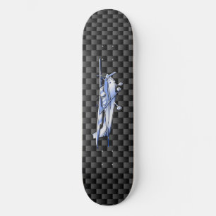 Flugzeuge chromieren wie schwarze skateboard