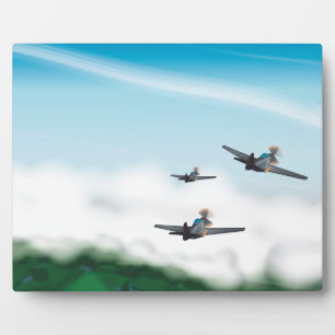 Flugzeuge des Zweiten Weltkriegs Fotoplatte