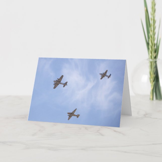 Flugzeuge des Zweiten Weltkriegs Karte (Vorderseite)