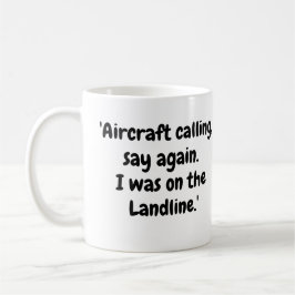Flugzeuge, die, sagen wir es noch einmal, auf der kaffeetasse