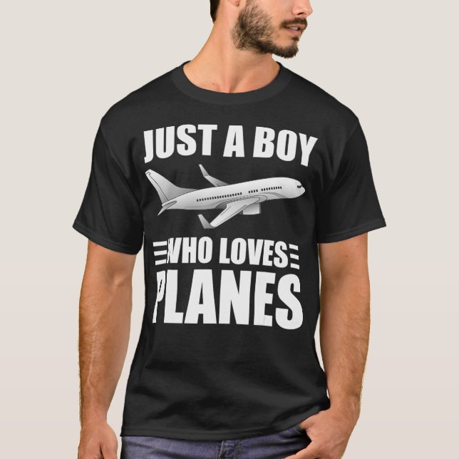 Flugzeuge für Jungen und Männer - Flugzeug-Pilot A T-Shirt (Vorderseite)