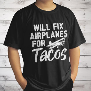Flugzeuge für Tacos T-Shirt