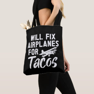 Flugzeuge für Tacos Tasche