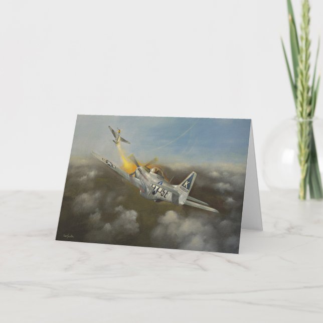 Flugzeuge - Gruß-Karte des Mustang-P51 Karte (Vorderseite)