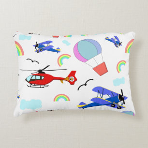 Flugzeuge, Hubschrauber und Ballons Dekokissen
