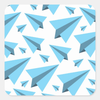 Flugzeuge Party Collection! Quadratischer Aufkleber