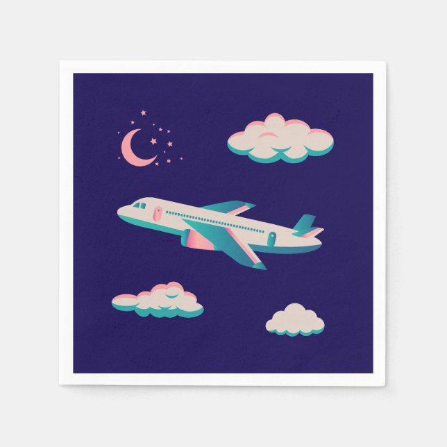 Flugzeuge Party Collection! Serviette (Vorderseite)