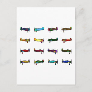 Flugzeuge Postkarte