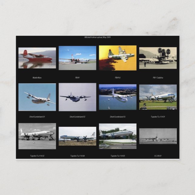 Flugzeuge Postkarte (Vorderseite)