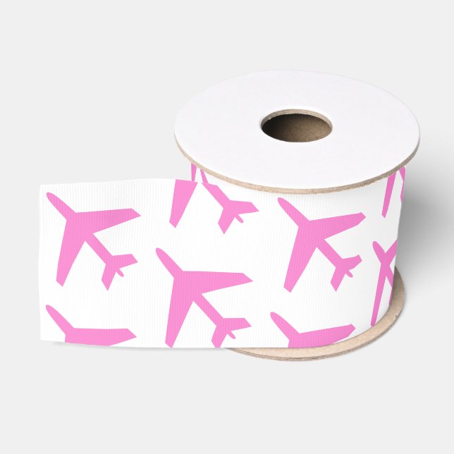 Flugzeuge rosa Crew Ripsband (Spule)