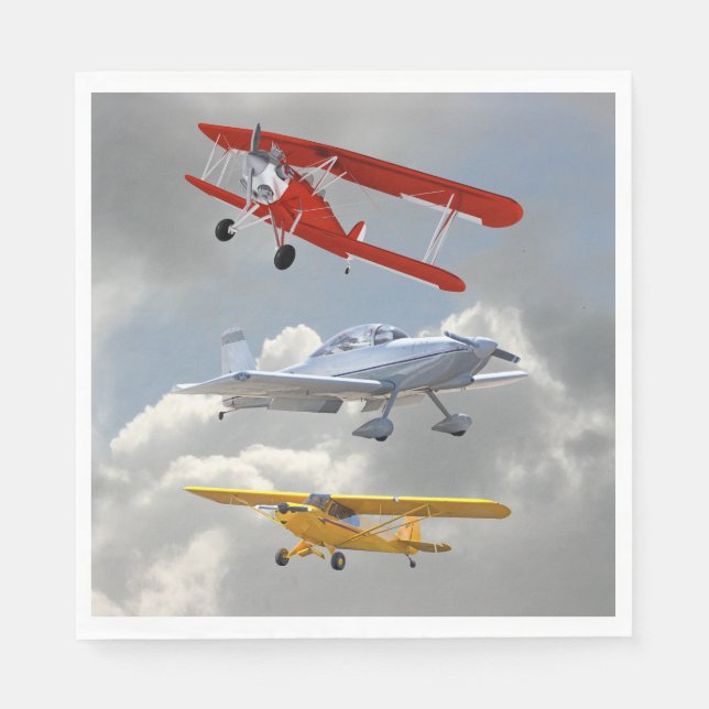 FLUGZEUGE SERVIETTE (Vorderseite)