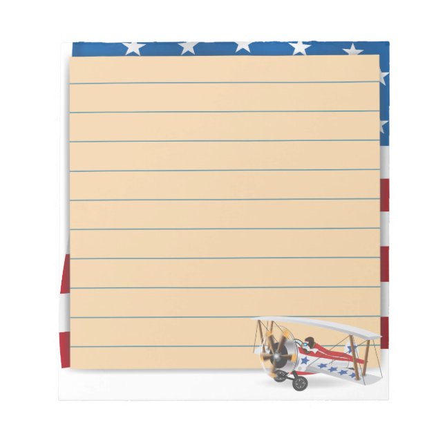 Flugzeuge USA Notizblock (Vorderseite)