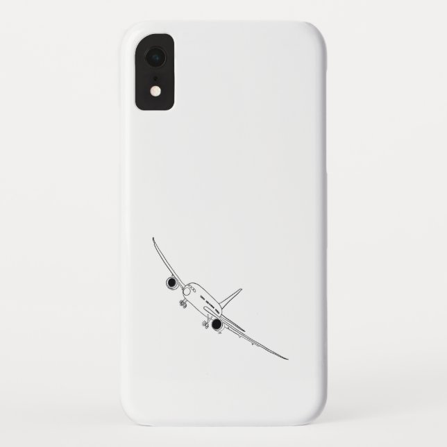 Flugzeugfarbige Abbildung Case-Mate iPhone Hülle (Rückseite)