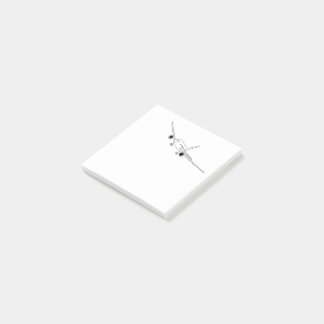 Flugzeugfarbige Abbildung Post-it Klebezettel