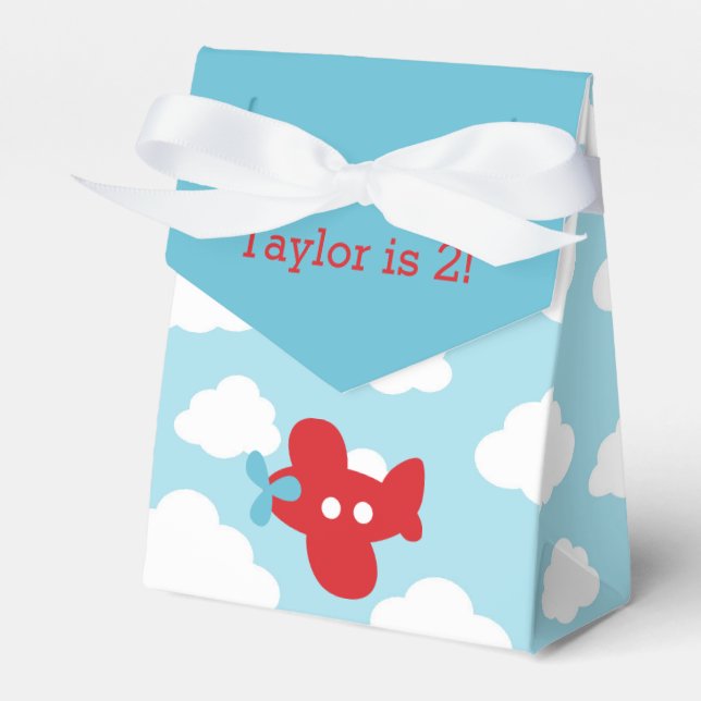 Flugzeugfavorisierungsbox (blau und rot) geschenkschachtel (Vorderseite)