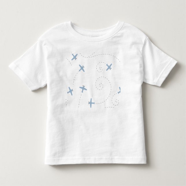 Flugzeugfliegenillustration Kleinkind T-shirt (Vorderseite)