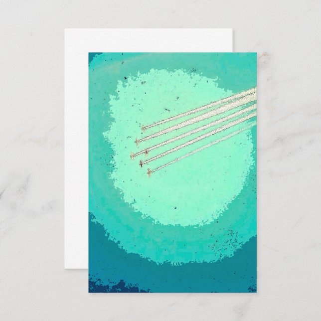 Flugzeugflug Ankündigung (Vorne/Hinten)