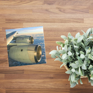 Flugzeugfoto, Coole Luftfahrt-Spaß Glasuntersetzer