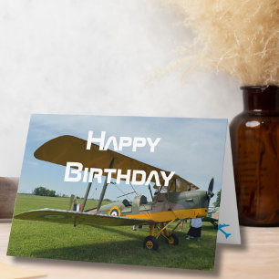 Flugzeugfoto, Cooler Aviation Pilot Geburtstag Karte