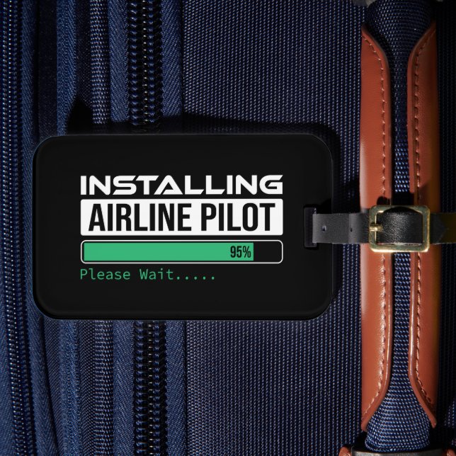 Flugzeugführer Ladebildschirm Lustiger Flugschüler Gepäckanhänger (Vorderseite Insitu 4)