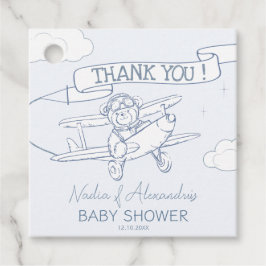 Flugzeugführerin Wertvoll Cargo Baby Dusche Geschenkanhänger