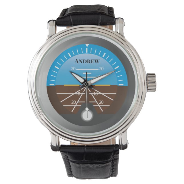 Flugzeughaftanzeiger Armbanduhr (Vorderseite)