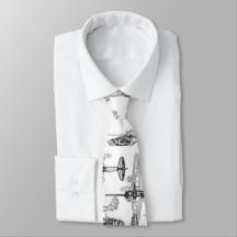 Flugzeugkonzept 1 Neck Tie