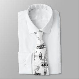 Flugzeugkonzept 1 Neck Tie Krawatte