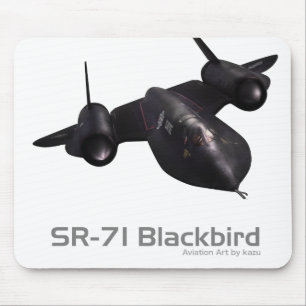 Flugzeugkunst-Mauspad "SR-71 Blackbird" Mousepad