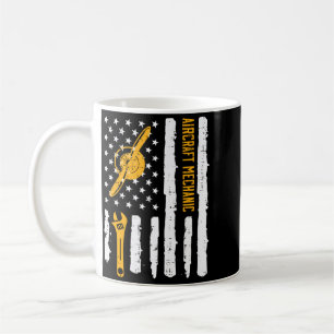 Flugzeugmechaniker Flagge 4. Juli Patriot Männer Kaffeetasse