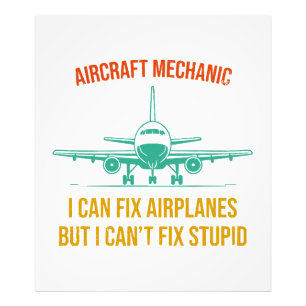 Flugzeugmechaniker ich kann Flugzeuge reparieren a Fotodruck