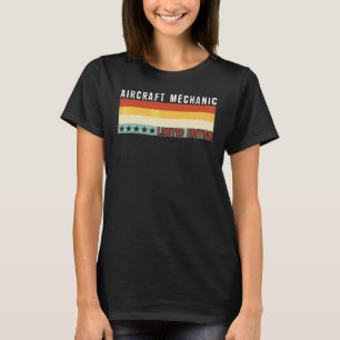 Flugzeugmechaniker Job Titel Beruf Arbeiter Anerke T-Shirt