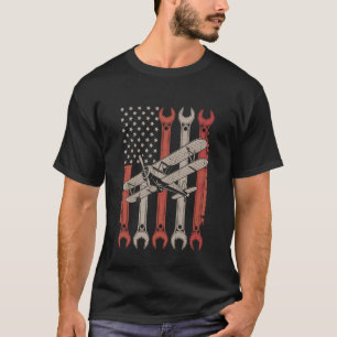 Flugzeugmechaniker Luftfahrtwartung USA Amerika T-Shirt