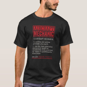 Flugzeugmechaniker Person, die Probleme löst Aviat T-Shirt