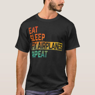 Flugzeugmechaniker reparieren Essen Schlafen Wiede T-Shirt