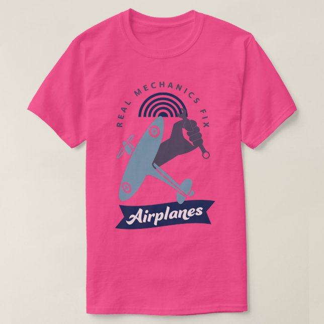 Flugzeugmechaniker T-Shirt (Design vorne)