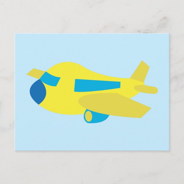 Flugzeugmuster Postkarte (Vorderseite)