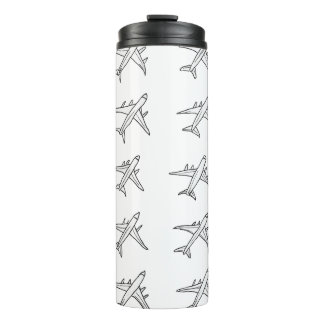 Flugzeugmuster-Tumbler Thermosbecher