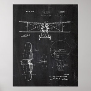 Flugzeugpatent Poster