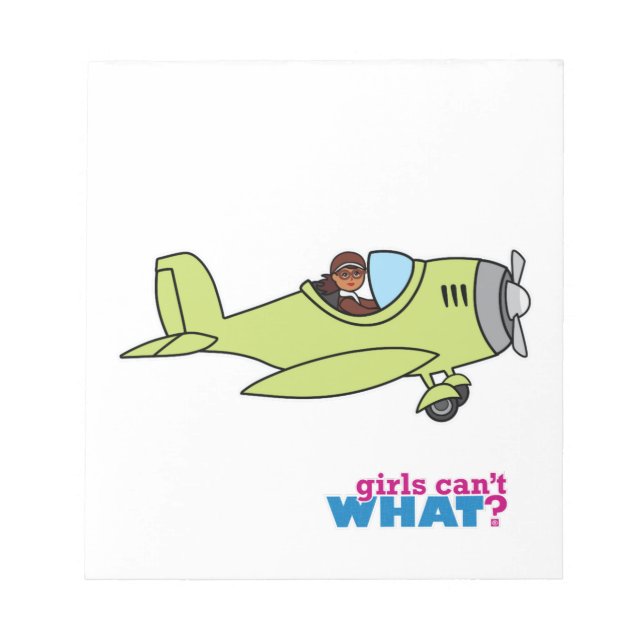 Flugzeugpilot - dunkel notizblock (Vorderseite)