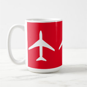 Flugzeugpilot von Funky-Flugzeug-Flugzeugen Kaffeetasse