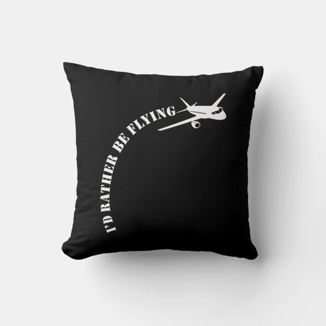 Flugzeugpiloten-Flieger-Flugzeug-Luftfahrtenthusia Kissen (Vorderseite)