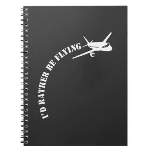 Flugzeugpiloten-Flieger-Flugzeug-Luftfahrtenthusia Notizblock